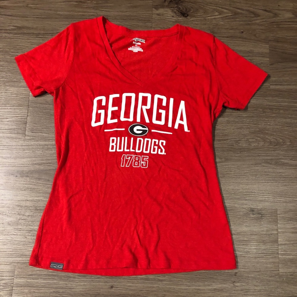 University of Georgia V Neck Top